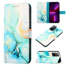 For OPPO A94 5G / A95 5G / F19 Pro+ 5G / Reno5 Z PT003 Marble Pattern Flip Leather Phone Case(LS003)