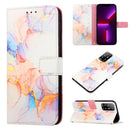For OPPO A94 5G / A95 5G / F19 Pro+ 5G / Reno5 Z PT003 Marble Pattern Flip Leather Phone Case(LS004)