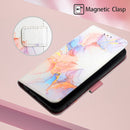 For OPPO A94 5G / A95 5G / F19 Pro+ 5G / Reno5 Z PT003 Marble Pattern Flip Leather Phone Case(LS004)
