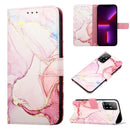 For OPPO A94 5G / A95 5G / F19 Pro+ 5G / Reno5 Z PT003 Marble Pattern Flip Leather Phone Case(LS005)