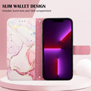 For OPPO A94 5G / A95 5G / F19 Pro+ 5G / Reno5 Z PT003 Marble Pattern Flip Leather Phone Case(LS005)