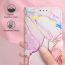 For OPPO A94 5G / A95 5G / F19 Pro+ 5G / Reno5 Z PT003 Marble Pattern Flip Leather Phone Case(LS005)