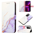 For OPPO A94 5G / A95 5G / F19 Pro+ 5G / Reno5 Z PT003 Marble Pattern Flip Leather Phone Case(LS006)
