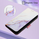 For OPPO A94 5G / A95 5G / F19 Pro+ 5G / Reno5 Z PT003 Marble Pattern Flip Leather Phone Case(LS006)