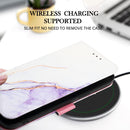 For OPPO A94 5G / A95 5G / F19 Pro+ 5G / Reno5 Z PT003 Marble Pattern Flip Leather Phone Case(LS006)