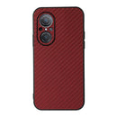 For Huawei nova 9 SE Fine Hole Carbon Fiber Texture Shockproof Phone Case(Red)