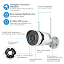 D19 3MP IP66 Waterproof Intelligent Double Light WiFi Camera(EU Plug)