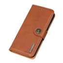 For Xiaomi Poco M4 Pro 4G KHAZNEH Cowhide Texture Horizontal Flip Leather Phone Case(Brown)