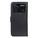 For Xiaomi Poco M4 Pro 4G KHAZNEH Cowhide Texture Horizontal Flip Leather Phone Case(Black)