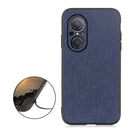 For Huawei nova 9 SE Fine Hole Version Cross Texture Genuine Leather Phone Case(Blue)