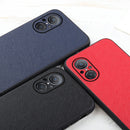 For Huawei nova 9 SE Fine Hole Version Cross Texture Genuine Leather Phone Case(Blue)