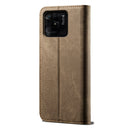 For Xiaomi Redmi 10C Denim Texture Leather Phone Case(Khaki)
