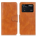 For Xiaomi Poco M4 Pro 4G Mirren Crazy Horse Texture Horizontal Flip Leather Phone Case with Holder & Card Slots & Wallet(Brown)