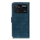 For Xiaomi Poco M4 Pro 4G Magnetic Crocodile Texture Horizontal Flip Leather Phone Case(Green)