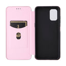 For Nokia G11 / G21 Carbon Fiber Texture Leather Phone Case(Pink)