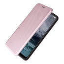 For Nokia G11 / G21 Carbon Fiber Texture Leather Phone Case(Pink)