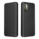 For Nokia G11 / G21 Carbon Fiber Texture Leather Phone Case(Black)