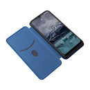 For Nokia G11 / G21 Carbon Fiber Texture Leather Phone Case(Blue)