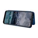For Nokia G11 / G21 Carbon Fiber Texture Leather Phone Case(Blue)