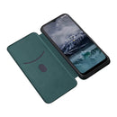 For Nokia G11 / G21 Carbon Fiber Texture Leather Phone Case(Green)