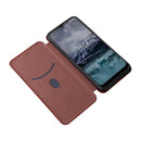 For Nokia G11 / G21 Carbon Fiber Texture Leather Phone Case(Brown)