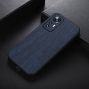 For Xiaomi 12 Pro Wood Texture PU Phone Case(Blue)
