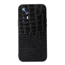 For Xiaomi 12 Pro Crocodile Top Layer Cowhide Leather Phone Case(Black)