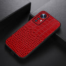For Xiaomi 12 Pro Crocodile Top Layer Cowhide Leather Phone Case(Red)