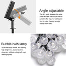 7.5m 50 LEDs Outdoor Waterproof Solar Bubble Ball String Lights(Warm Light)