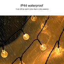 7.5m 50 LEDs Outdoor Waterproof Solar Bubble Ball String Lights(Warm Light)