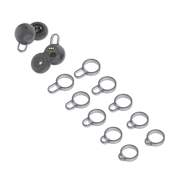 5 Pairs Non-Slip Silicone Earphone Ferrule Set for Sony LinkBuds Ear Cap(Grey)