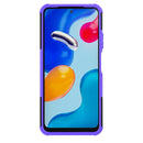 For Xiaomi Redmi Note 11S 4G International Version Tire Texture Shockproof TPU+PC Phone Case with Holder(Purple)