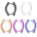 For Garmin Fenix 7 TPU Half-pack Candy Color Watch Case(Transparent)