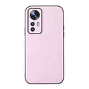 For Xiaomi 12 / 12X Cowhide Texture PU Phone Case(Pink)