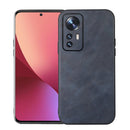 For Xiaomi 12 / 12X Cowhide Texture PU Phone Case(Blue)