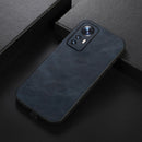 For Xiaomi 12 / 12X Cowhide Texture PU Phone Case(Blue)