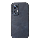 For Xiaomi 12 / 12X Cowhide Texture PU Phone Case(Blue)