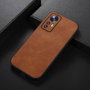 For Xiaomi 12 / 12X Cowhide Texture PU Phone Case(Brown)