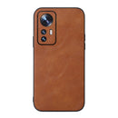For Xiaomi 12 / 12X Cowhide Texture PU Phone Case(Brown)