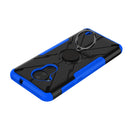 For Nokia C30 Armor Bear Shockproof PC + TPU Phone Protective Case with Ring Holder(Blue)