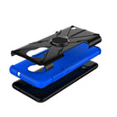 For Nokia C30 Armor Bear Shockproof PC + TPU Phone Protective Case with Ring Holder(Blue)