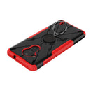 For Nokia C30 Armor Bear Shockproof PC + TPU Phone Protective Case with Ring Holder(Red)