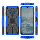For Nokia G10 / G20 Armor Bear Shockproof PC + TPU Phone Protective Case with Ring Holder(Blue)