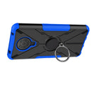 For Nokia G10 / G20 Armor Bear Shockproof PC + TPU Phone Protective Case with Ring Holder(Blue)