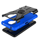 For Nokia G10 / G20 Armor Bear Shockproof PC + TPU Phone Protective Case with Ring Holder(Blue)