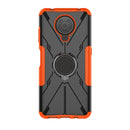 For Nokia G10 / G20 Armor Bear Shockproof PC + TPU Phone Protective Case with Ring Holder(Orange)