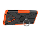 For Nokia G10 / G20 Armor Bear Shockproof PC + TPU Phone Protective Case with Ring Holder(Orange)