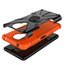 For Nokia G10 / G20 Armor Bear Shockproof PC + TPU Phone Protective Case with Ring Holder(Orange)