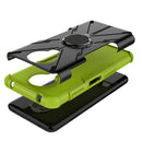 For Nokia G10 / G20 Armor Bear Shockproof PC + TPU Phone Protective Case with Ring Holder(Green)