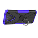 For Nokia G10 / G20 Armor Bear Shockproof PC + TPU Phone Protective Case with Ring Holder(Purple)
